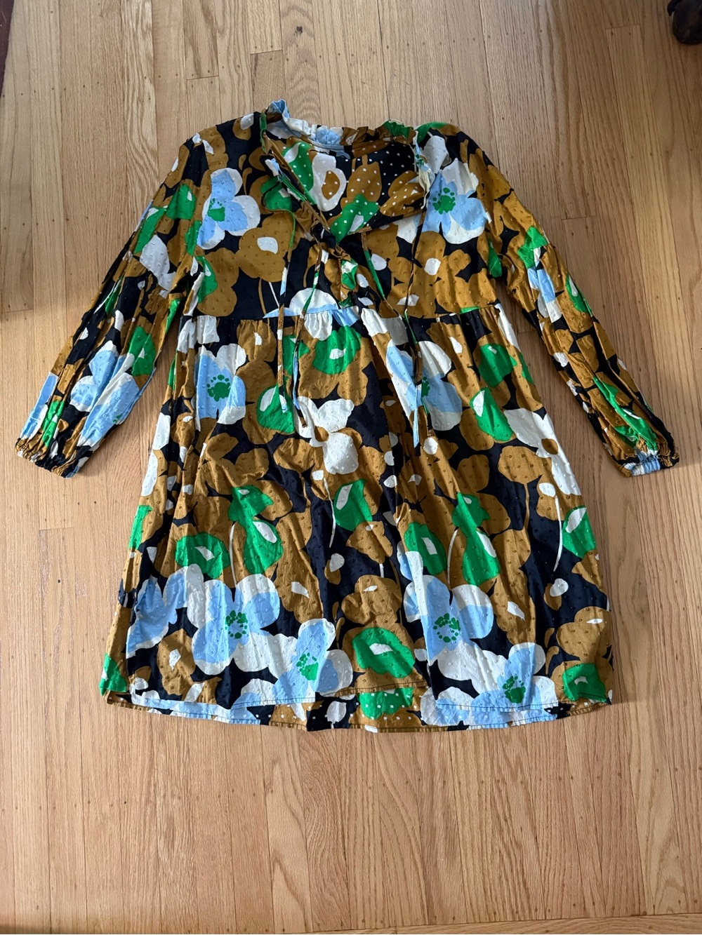 Who What Wear Multicolor Abstract Print Cotton Tunic - Picture 5 of 5